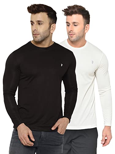 Image of Perfktu Mens Full Sleeve Gym T-Shirt (Pack of 2)