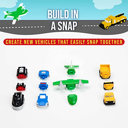 Popular Playthings Mix Or Match Vehicles, Snap Toy Play Set, Micro Vehicles With Police Car, Airplane, And More #TOP2