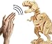ROKR Walking Trex Dinosaur 3D Wooden Puzzle Building Craft Kit T-Rex Toy for Kids,Sound Control Robot Model for Children 7 8 9 10 11 12 Year Old-Best Educational Gifts for Boys and Girls