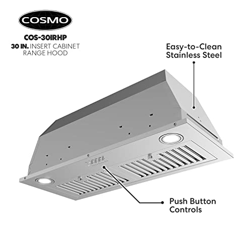 Cosmo COS-30IRHP 30 Inch Insert Range Hood thumb #5
