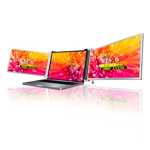 Amazon.co.jp: BUZHI 15.6インチポータブルトリプルスクリーンモニター