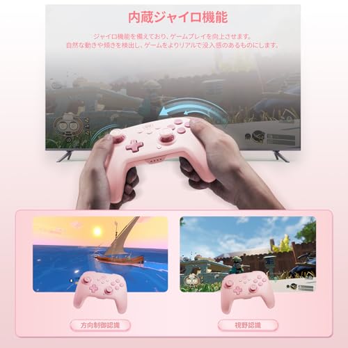 undefined Nintendo Switch 2 Proコントローラー BIGBIG WON CHOCO Switch コントローラー Bluetooth無線/有線接続 連射機能 4階段HD振動 NFC機能 背面ボタン付き 128段階マクロ機能 1000mAh大容量バッテリー ジャイロセンサー搭載 Switch/Switch 2/PC/Steam/iOS/Android対応 日本語取扱説明書付き の商品画像 6