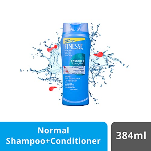 Finesse Restore Strengthen 2 in 1 Shampoo and Conditioner for Unisex 13 oz Conditioner