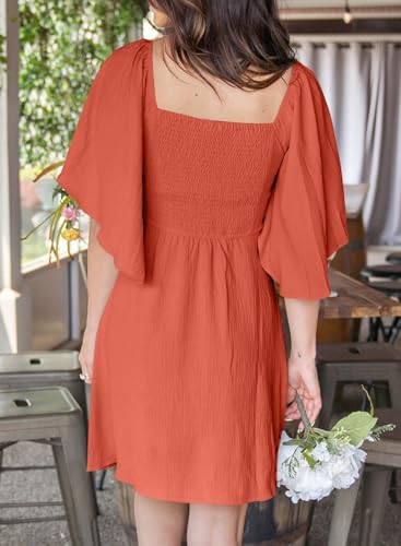 Image of Dokotoo Womens Dresses 2026 Spring Summer Deep V Neck Elegant Cocktail Bow tie Mini Dress S-XL