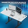 A modern home office setup with the standing desk promoting active working A modern home office setup with the standing desk promoting active working