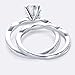 EONFUN 2ct Moissanite Engagement Rings for Women Oval Cut Bridal Ring Set 925 Sterling Silver Wedding Band Twisting Infinity Pave Sets (Size 9)