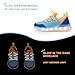YESKIS Toddler Boys Girls Light Up Shoes Lightweight Mesh Breathable Led Flashing Fashion Walking Running Sneakers for Toddler Light Blue 8