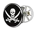 Produktbild Waschbeckenstöpsel Design Totenkopf | Abfluss-Stopfen aus Metall | Excenterstopfen | 38  40 mm
