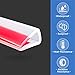 Clear Rubber Edge Trim, Self-Adhesive Clear Silicone Edge Trim, Edge Protector for Sheet Metal, Glasses or Flexi Glasses, Silicone Rubber Material, White Color, Fit 1/4