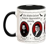 Fonhark - What We Do in the Shadows Mug, Nandor, Guillermo, Colin, Nadja, Laszlo, Portrait, Staten Island, Vampires, Spooky, 11 Oz Novelty Coffee Mug/Cup