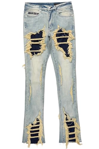 Men's Fateh Stacked Flare Jean2
