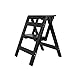 step stool Składane drewno drabina domowa dwufunkcyjna drabinka wspinaczkowa składana półka drabinka wspinaczkowa