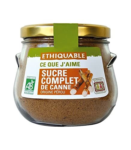 AUCUNE - ETHIQUABLE - Bocal sucre complet de canne 500 g - Origine Perou - Couleur Vert