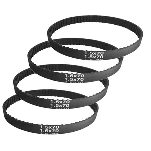 Courroie de transmission crantée 70 dents en caoutchouc 1.5x70 de longueur 329.70mm