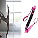 kowaku Yoga Strap Yoga Stretching Strap Pilates Flexibility Elastic Workout Portable Adjustable Multipurpose Gymnastics Stretch Band, Rose Red