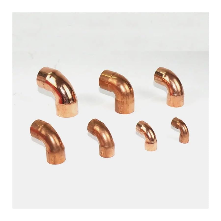 38mm Inner Dia x1.2mm Thickness Scoket Weld Copper End Feed 90 Deg Elbow Coupler Plumbing Fitting Water Gas Oil
