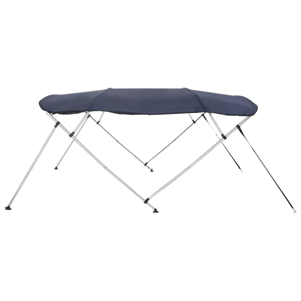 vidaXL Toit bimini à 4 arceaux parois latérales 243x(170-182)x137 cm