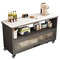 Amazon｜PREGILR 食器棚 キッチン収納 木製 カップボード ラック