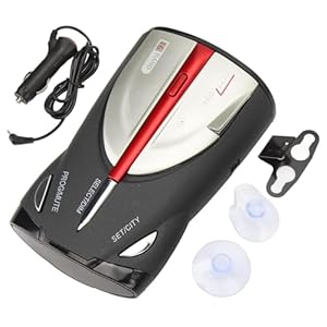 Speed Camera Detector Starter Pack, 360° Car Trucker Laser Radar Detector with Interference Signals Filtering for Anti-Speed Trap, Red-Light Cameras, and Full Road Coverage