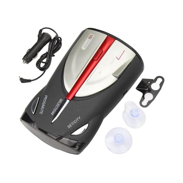 Speed Camera Detector Starter Pack, 360° Car Trucker Laser Radar Detector with Interference Signals Filtering for Anti-Speed Trap, Red-Light Cameras, and Full Road Coverage