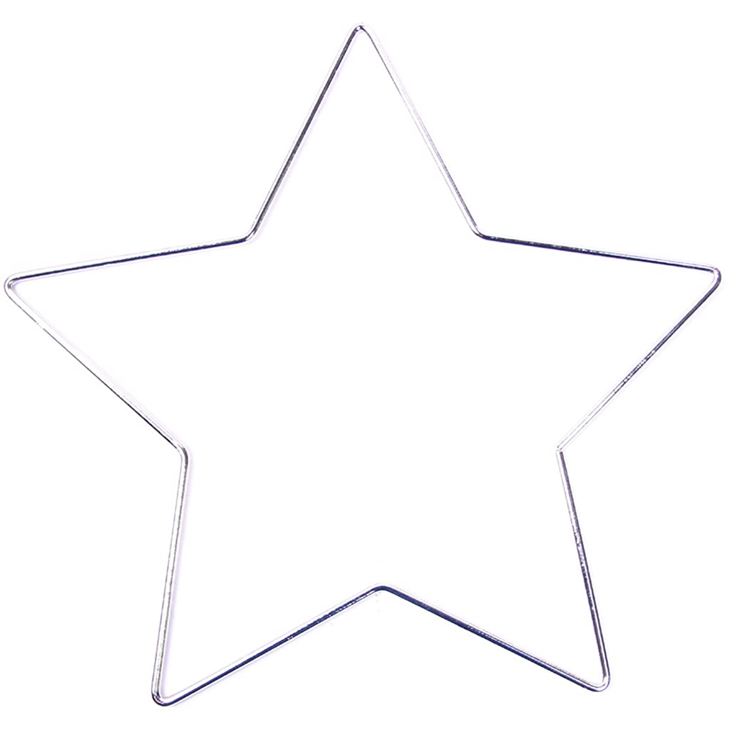 Metal Floral Hoops Star Wreath Rings Dream Catcher Wall Hanging