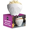 Ototo new scary poppings microwave popcorn popper gothic popcorn microwave popper silicone microwave popcorn popper collapsible bowl popcorn bowls halloween goth accessories goth gifts white  urban country home decor