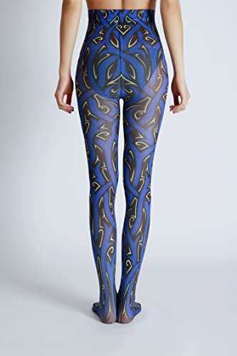 Image of Sahabowi Women Tights, Sheer High Waist Pantyhose, Vintage Control Top Stockings, Siwa 4