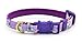 Floral Cat or Kitten Collar - Lavender Floral Print With Metallic Gold Accents - 3/8 Inch Wide - 2 Sizes - Breakaway Safety Buckle - Handmade by Green Acorn Kitchen (Cat - 7.5 to 12 Inches)