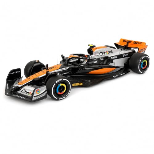 Image of Wizplex CCA McLaren MCL60 2023 British GP 1:43 Officially Licensed Die Cast F1 Car - Pull Back Collectible Formula 1 Model in Acrylic Display Case for Kids 6+ & Motorsport Fans