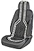 CarComfort coussin de siège en perles de bois, coussin de siège en billes de bois, massage coussin de siège de voiture universel noir/blanc 13551