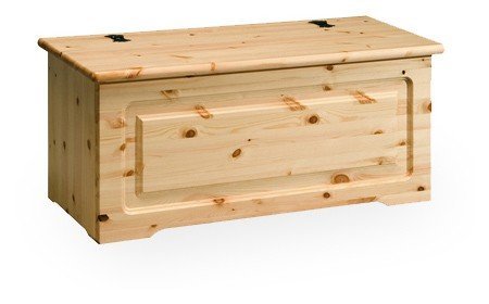 Arredamenti Rustici Banco con cajón L100 - Madera de Pino - Bruto Cover