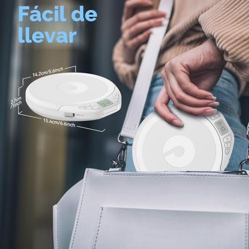 Reproductor CD personal HiFi con auriculares y memoria de reproducción 4
