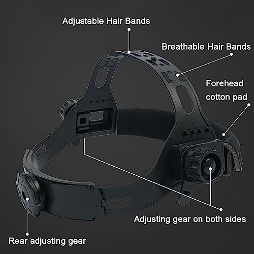 BHCASE Máscara facial de soldagem com escurecimento automático Visão ampliada Cor verdadeira Máscara