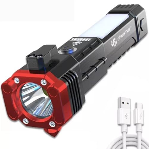 Lanterna Pro Titanium 4 em 1 Tática Militar Multifuncional Com LED Ultra Potente, Á Prova D'Água, C