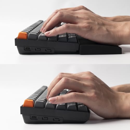Image of Keychron 12.48 inch Silicone Wrist Rest for 75% Compact Mechanical Keyboards, Ergonomic Palm Support with Full Honeycomb Non-Slip Base, Compatible with K2 /K2 Pro /K2 Max /K2 HE /K6 /K6 Pro /K6 HE