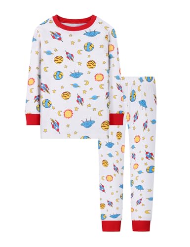 Image of Joyond Boys Pajamas Set for Toddler Cotton Clothes Snug-Fit Pjs Kids Casual Long Sleeve Sleepwear Set