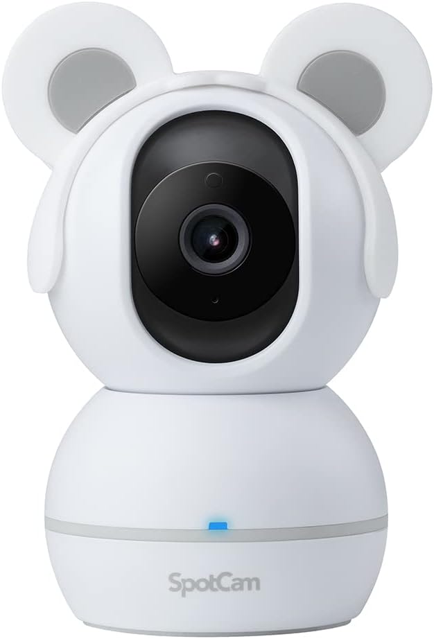 SpotCam FHD 2 Wireless Home Security Camera, 1080p FHD, Indoor, Night Vision, Two-Way Talk, Motion & Sound Alert, Alarm Siren, for Home/Office/Baby/Nanny/Pet, Free Fulltime Continuous Cloud Recording