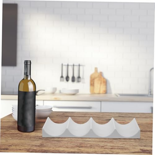 Organizador para 4 botellas de vino plástico miniatura 5