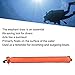 Diving Buoy, Diving Surface Marker Buoy Nylon Diving Inflatable Buoy Safety Signal Tube Reflective Scuba Buoy with Mouth Valve Scuba Diving Surface Marker Signal Tube Diver Underwater Sports(Orange)