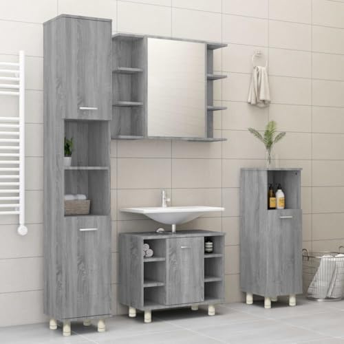 Muebles de baño modernos para organizar tus cosméticos y toallas en rincones pequeños con estilo 4