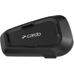 Intercomunicador Shiro Shr 704 Cardo Spirit Motocicleta 2 Vías Bluetooth Sistema intercomunicador, Negro, Individual