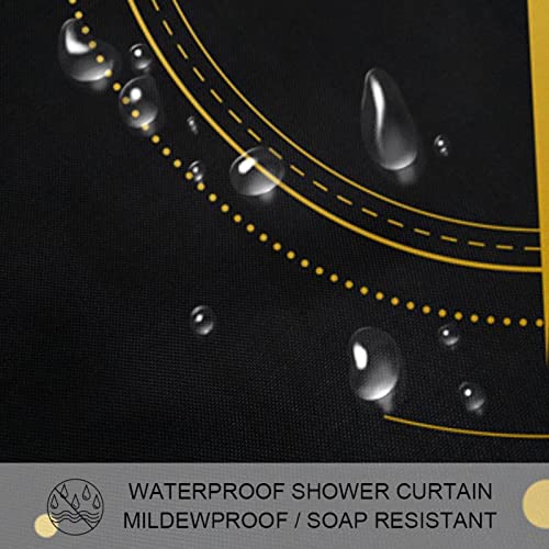 Rideau de douche étoiles lune imperméable sans odeur chimique pour le bain - 4