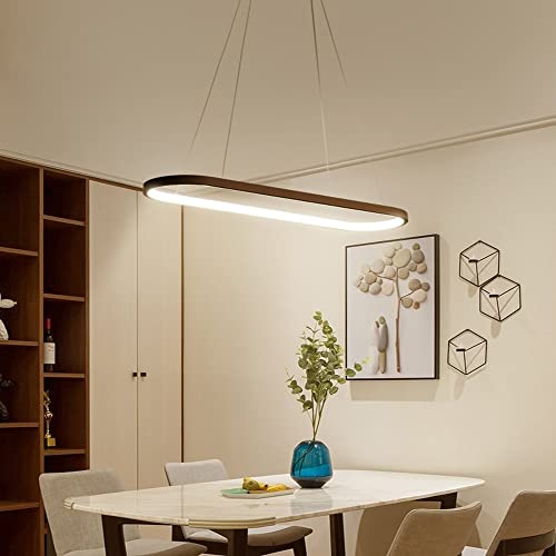 Plafonnier LED dimmable noir suspension design moderne en aluminium et PMMA pour salon - 4