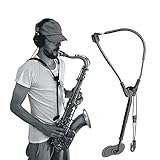[MULTIUSOS]: La correa para el cuello del saxofón portátil pesa 280 gramos y es compacta y portátil. Adecuado para la mayoría de instrumentos de viento e instrumentos de viento madera. Por ejemplo, trompa, clarinete bajo, fagot, oboe