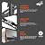 ELG Fixed Low Profile TV Wall Mount for 48-120" TVs up to 165.3 lbs, Auto-Locking Quick Release System, VESA 900x600mm, Heavy-Duty Steel, Black