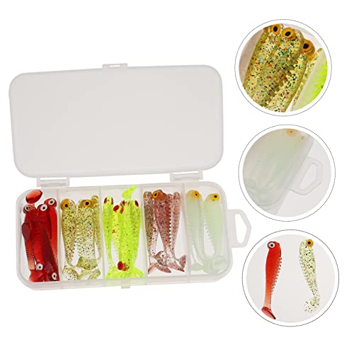 Amosfun 30 Pçs Simulação Isca Macia Iscas De Pesca De Água Doce Gabaritos Iscas De Pesca Conjuntos D