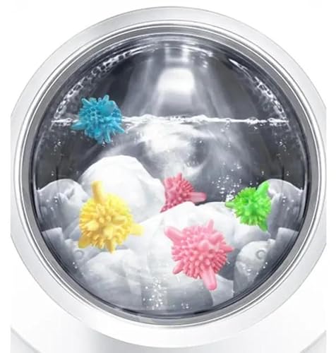 Image of Concepta Eco Friendly Washing Machine Laundry Balls Reusable Tangle Free, Scrubbing Laundry Balls, Hypoallergenic, and Chemical Free Unique Shape Best for Clean and Soft Anti-wrap Protection Washing Clothes (Pack of 15 Pis)