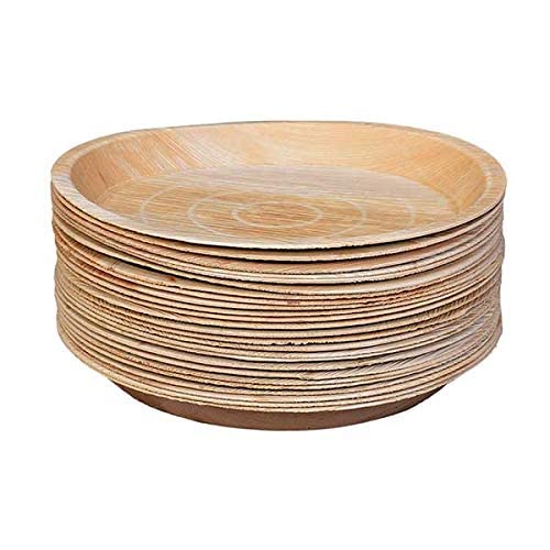 Areca Leaf Plate Eco Friendly Disposable Dinnerware Plates Natural and