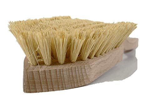 Valentino Garemi Scrub Brush – Medium Strength Tampico Fiber Bristles to Clean Floor Wall Seams - Stone Concrete Ceramics Pool Cement Patio Bricks Travertine Slate – Made in Germany - Thumbnail 3