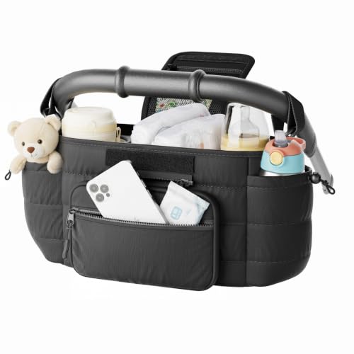 Stroller Caddy with Detachable Phone Bag
